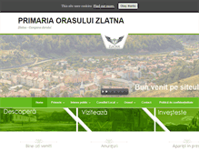 Tablet Screenshot of primaria-zlatna.ro